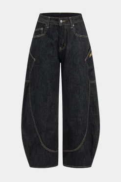 Washed Wide Leg Jeans