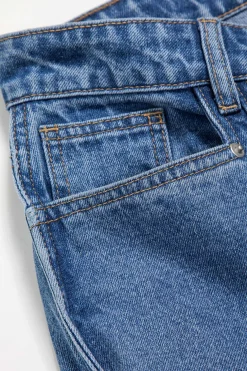 Wave Leg High Waist Jeans