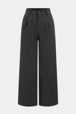 Woolen Wide Leg Trousers