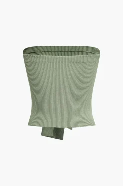 Wrap Knot Tube Top