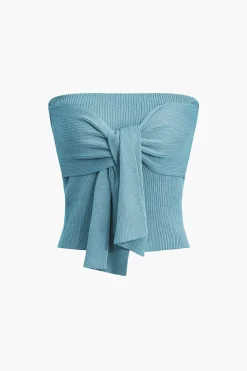 Wrap Knot Tube Top