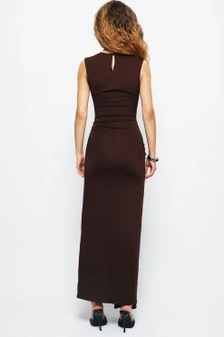 Wrap Tie Sleeveless Maxi Dress