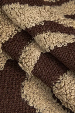 Zebra Stripe Textured Sweater Cardigan