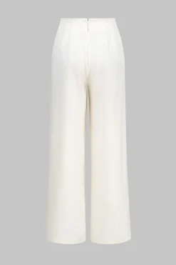 Zipper Detail High Waist Trousers